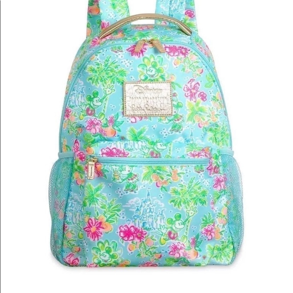 NWT Lilly Pulitzer X Disney Parks -Lilly Loves Disney Backpack - Picture 2 of 8